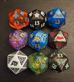 MTG Oversized Big Spindown Bundle Dice Karlov Manor Foundations Bloomburrow Lot - Image 1