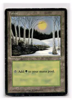 Magic The Gathering MTG Ice Age Forest (328) 328 HP - Image 1