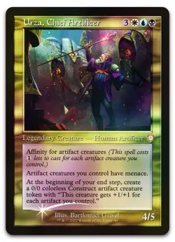 Urza, Chief Artificer (Display Commander) - Thick Stock (Foil) NM Brothers' War - Image 1