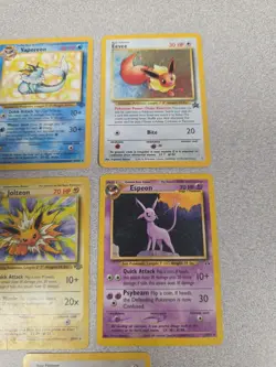 Holo Eevee/Eevee/Jolteon/Espeon/Vaporeon 5 Card Pokemon Lot - Image 3