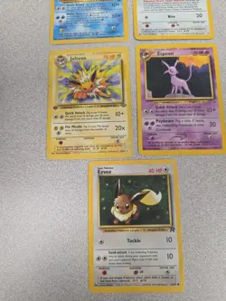 Holo Eevee/Eevee/Jolteon/Espeon/Vaporeon 5 Card Pokemon Lot - Image 4