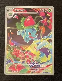 Pokemon TCG Mega Evolutions Ivysaur Illustration Rare Card 134/132 Near Mint NM - Image 1