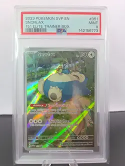 Pokemon TCG Snorlax #051 S&V 151black Star Promo PSA 9 - Image 2