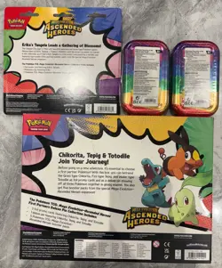 Pokemon TCG Ascended Heroes2-Pack Blister Bundle & 2 mini tins & pin collection - Image 4