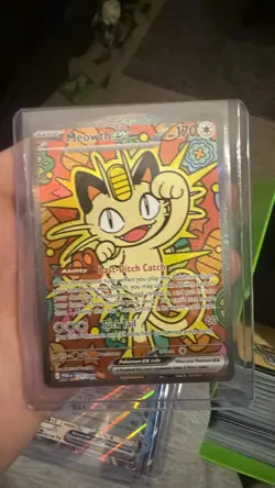 Meowth ex 121/088 ENGLISH Special Illustration Rare - Perfect Order SIR Pokemon - Image 1