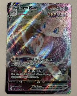 POKEMON TCG Mew VMAX 114/264 Swsh08: Fusion Strike Holo - Image 1
