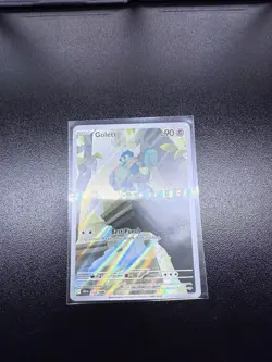 Golett 122/086 SV: Black Bolt Holo Illustration Rare Pokemon TCG NM - Image 1
