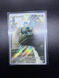 Golett 122/086 SV: Black Bolt Holo Illustration Rare Pokemon TCG NM - Image 3