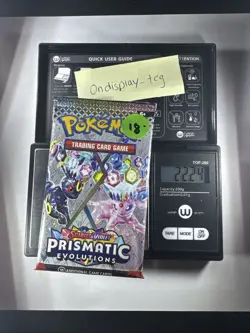 22.24g Prismatic Evolutions Pokemon Booster Pack New Sealed - Image 1