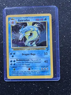 Gyarados Base 7/130 Holo Rare - Pokemon Card LP - Image 1