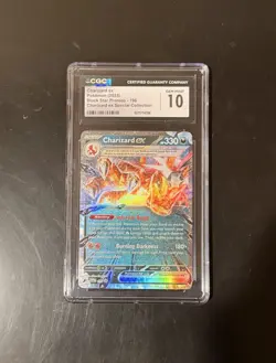 POKEMON CGC 10 GEM MINT CHARIZARD EX #196 PALDEAN FATES SPECIAL COLLECTION - Image 2