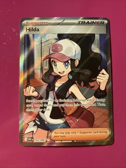 Hilda 164/086 Full Art NM/M White Flare Pokemon Card - Image 1