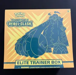 Rebel Clash Elite Trainer Box ETB Sword & Shield Pokemon Factory Sealed - Image 1