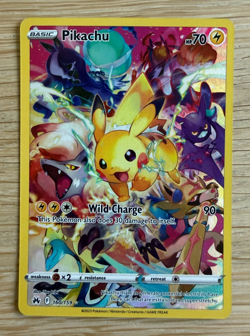 2023 POKEMON SWORD & SHIELD CROWN ZENITH #160 FULL ART/PIKACHU Ungraded - Image 1