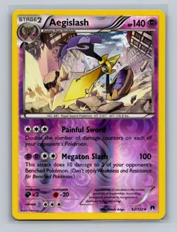 2x Pokemon Breakpoint Aegislash Rev Holo 62/122 & Aromatisse 85/122 Regular LP - Image 1