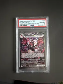 Pokemon Glurak ex SIR PSA 10 | Deutsch 234/091 Paldeas Schicksale | GEM MINT - Image 1