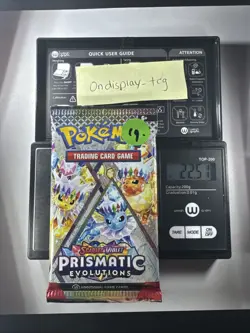 22.51g Prismatic Evolutions Pokemon Booster Pack New Sealed - Image 1