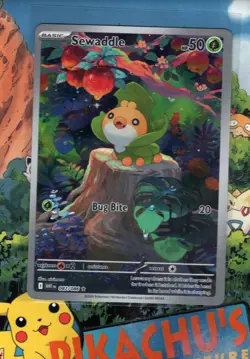 Pokemon TCG Sewaddle 087/086 White Flare Holo Illustration Rare NM/M - Image 1