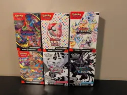 Lot Of 6 Pokemon Tcg Booster Bundles 151 Prismatic B & W Evolutions Sealed 🔥 - Image 1