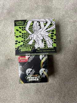 SEALED Pokemon TCG Perfect Order Pokemon Center Elite Trainer Box + Booster Box - Image 1