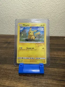 Pokemon TCG Pikachu SM183 Sun & Moon Black Star Promo With Rare Double Swirl - Image 1