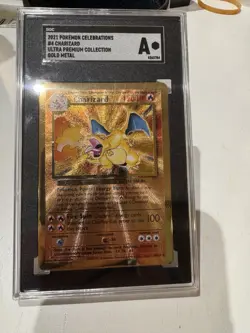 Charizard Pokemon Celebrations 2021 Gold Metal #4 UPC SGC A - Image 1