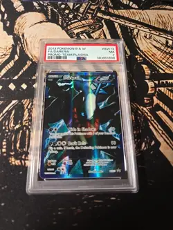 2013 POKEMON B&W PROMO TEAM PLASMA #BW73 FULL ART/DARKRAI PSA 7 - Image 1