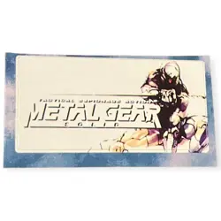 Sony PlayStation 1 PS1 Metal Gear Solid 1 Konami Official Memory Card Sticker - Image 1