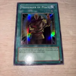 YUGIOH Super Rare Messenger Of Peace MRL-E102 1st Edition LP - Image 2