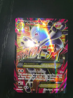 M Mewtwo EX 160/162 XY Breakthrough Pokemon card TCG - Image 2