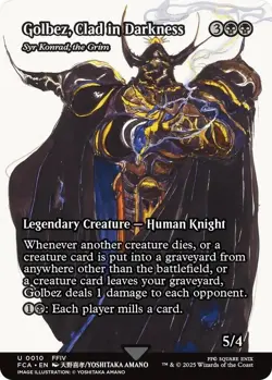 NM Showcase Golbez, Clad in Darkness, MTG, Final Fantasy, Magic, 10 - Image 1