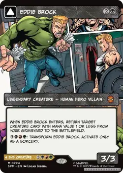 Eddie Brock (0224) (Borderless) [SPM - 224] - NM [Normal] TCG MTG - Image 1