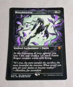 Magic:The Gathering - Lorwyn Eclipsed SPG - Bitterblossom Borderless Mythic NM🔥 - Image 1