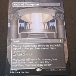 Vault of Champions - Rare Land - White/Black - MTG - Commander Masters 667 - NM+ - Image 2
