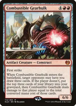 Combustible Gearhulk - Foil Kaladesh LP MTG - Image 1