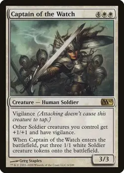 Captain of the Watch - Foil Magic 2010 MP MTG - Image 1