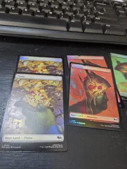 Lot Of 8 Land Lot TMNT Magic The Gathering NM Swamp Forest Island FOIL Mountain - Image 2