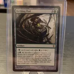 Magic: The Gathering Birthing Pod Rare Green Artifact New Phyrexia Regular - Image 1