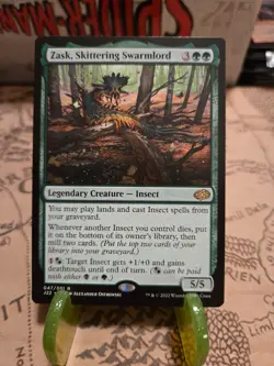 MTG Zask, Skittering Swarmlord Jumpstart 2022 Regular Rare NM - Image 1