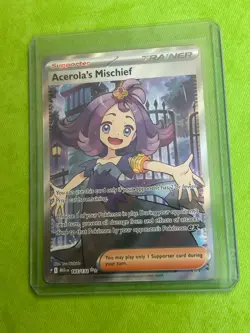 Acerola's Mischief - 165/132 - Mega Evolution- Holo- Illustration - Pokemon -NM - Image 1