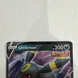 Umbreon V SWSH203 Single Strike Promo Basic 200 HP Holo Pokemon Card - Image 2