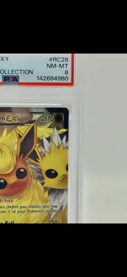 2016 POKEMON XY GENERATIONS RADIANT COLLECTION RC28 FULL ART/FLAREON EX - Image 2