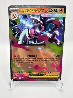 Mega Charizard X ex 029 Me: Mega Evolution Promo Holo Pokemon Near Mint - Image 1