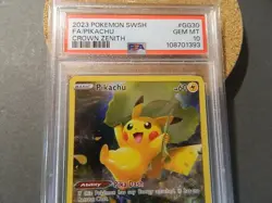 Pikachu Pokemon GG30/GG70 Crown Zenith: Galarian Gallery Holo PSA 10 - Image 2