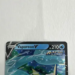Vaporeon V SWSH150 Sword & Shield Promo Rapid Strike Holo Pokemon TCG Card - Image 2