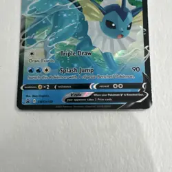 Vaporeon V SWSH150 Sword & Shield Promo Rapid Strike Holo Pokemon TCG Card - Image 3