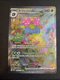 Pokemon TCG Venusaur EX Scarlet & Violet 151 Card 198/165 Near Mint - Image 1