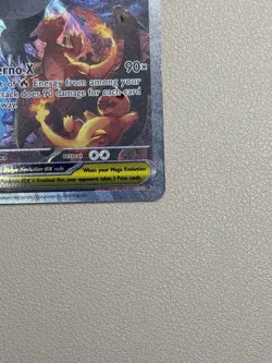 2025 Pokemon Phantasmal Flames MEGA CHARIZARD X EX #125/094 SIR English - Image 4