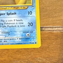 Psyduck 79/105 Neo Destiny Unlimited Pokemon WOTC YUKA MORII - Image 4