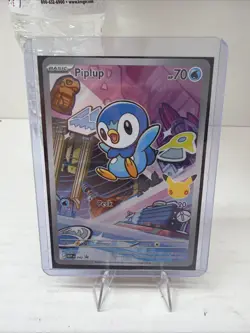Pokemon TCG Piplup MEP042 First Partners 30th Anniversary Black Star Promo - Image 1